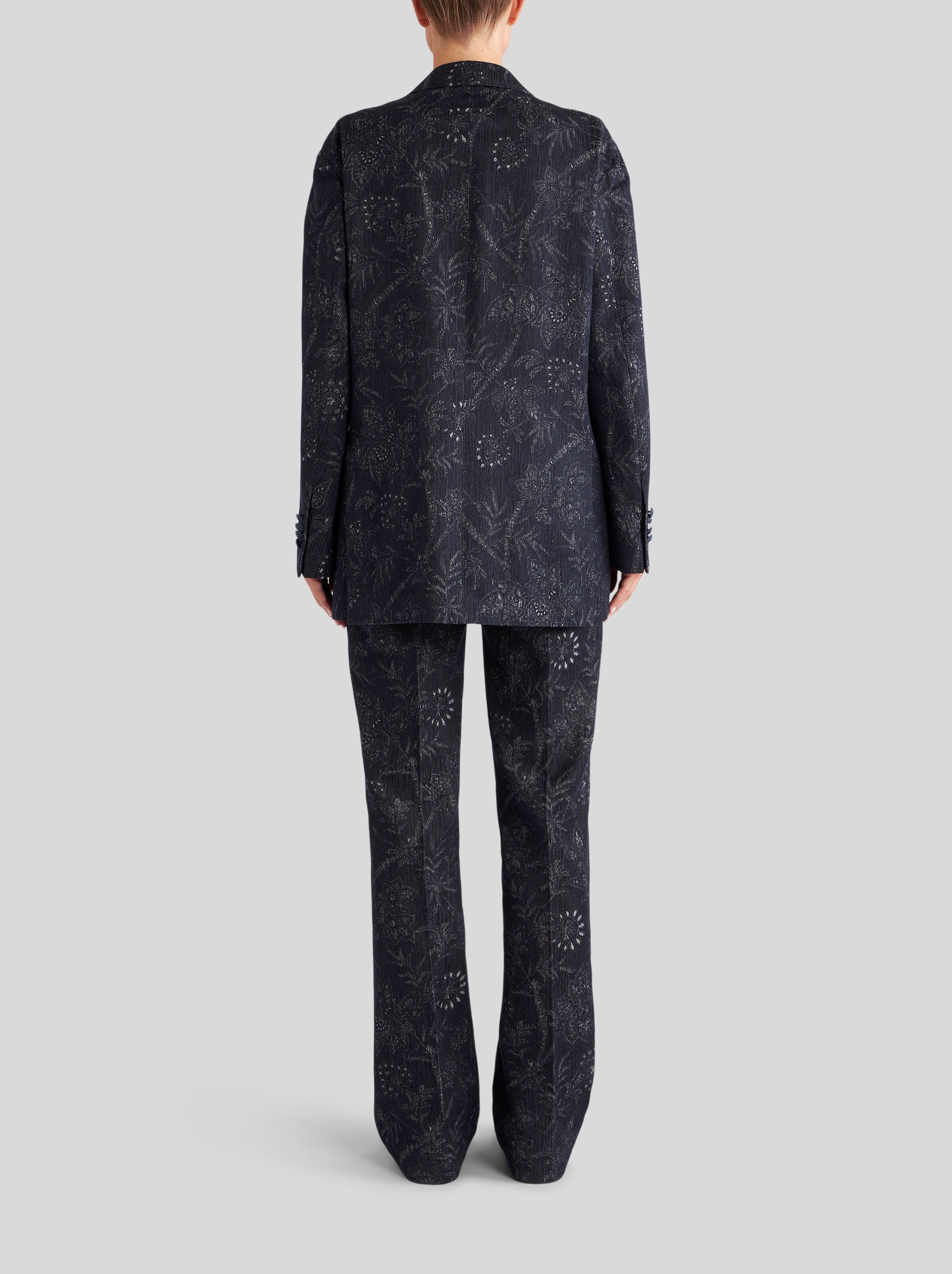 COTTON AND LINEN JACQUARD JACKET - 4