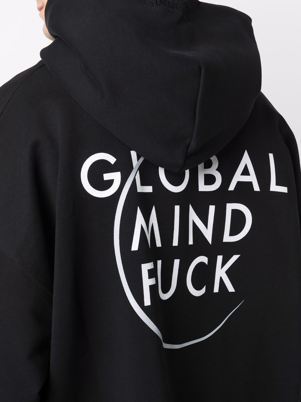 Global Mind-print fleece hoodie - 6