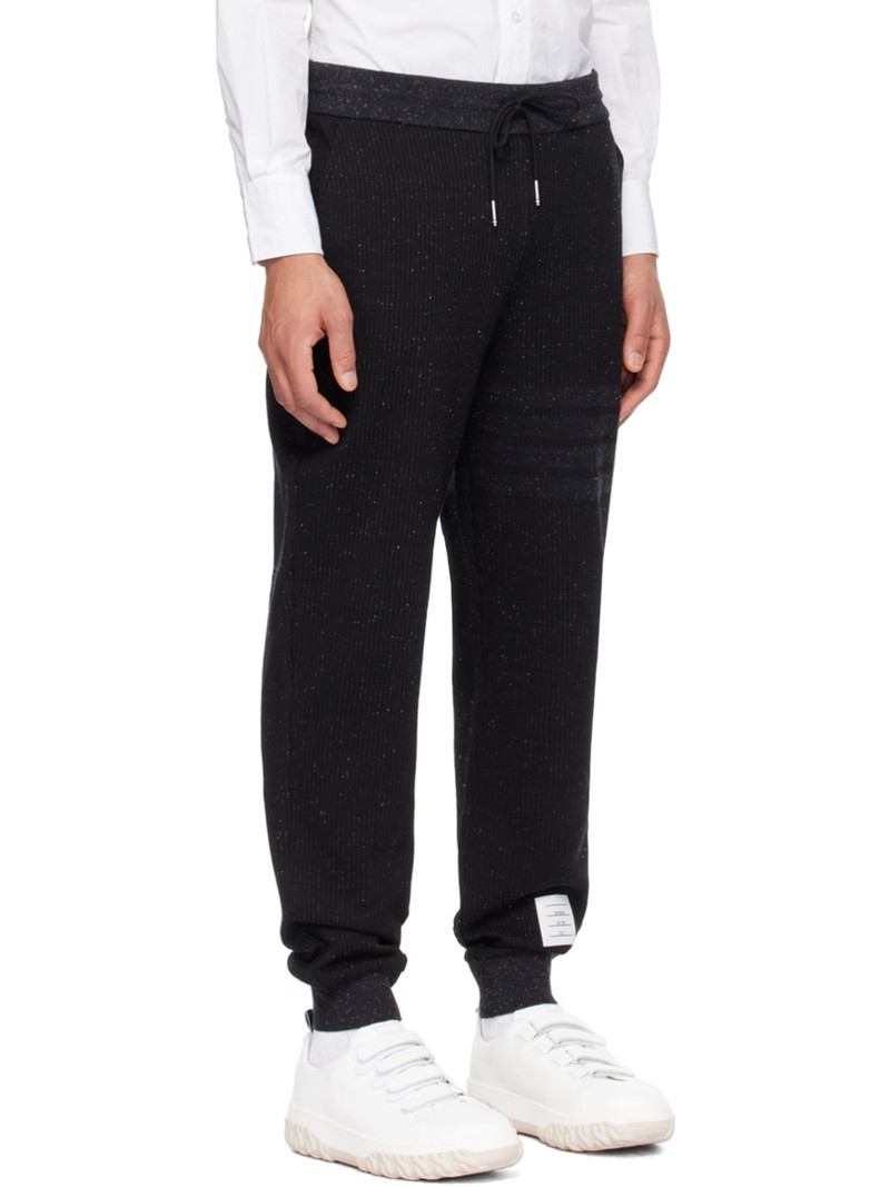 Thom Browne flecked knitted track pants outlook