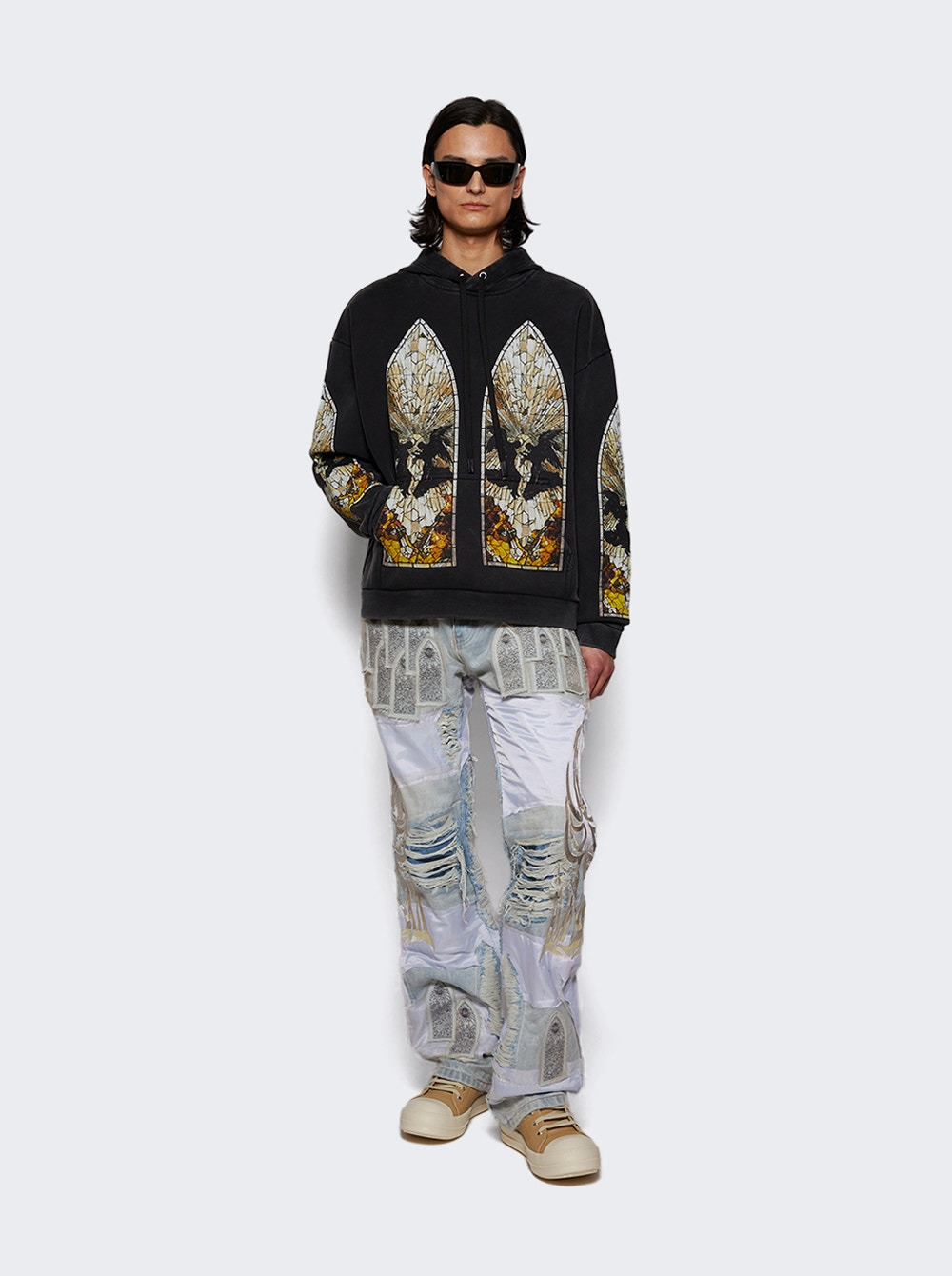 Winged Organza Denim Sky - 5