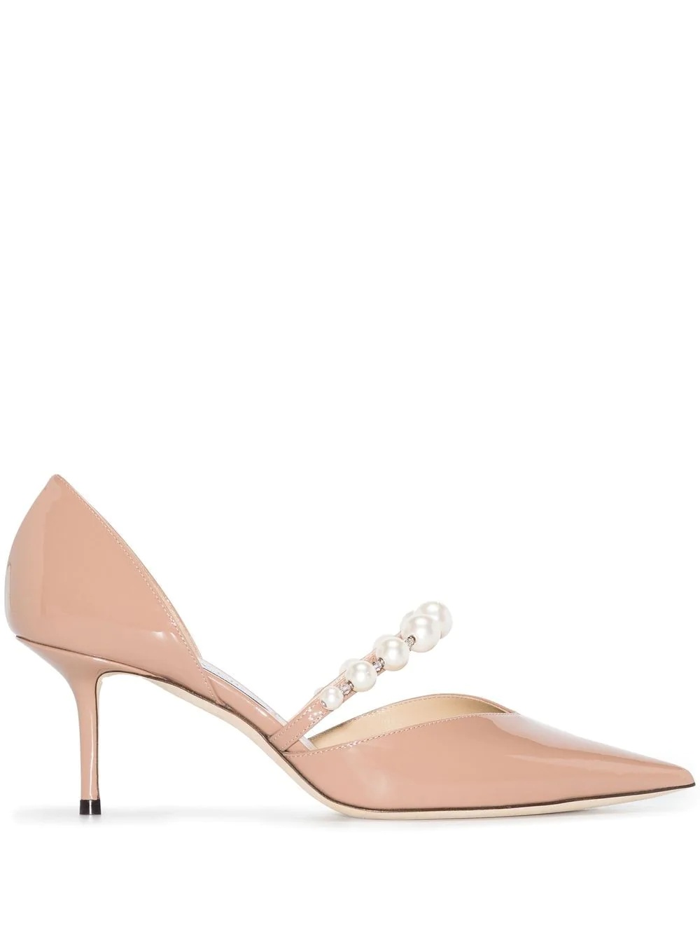 Aurelie 65mm pearl-embellished pumps - 1