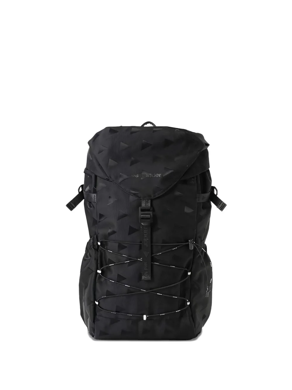 triangle-jaquard backpack - 1