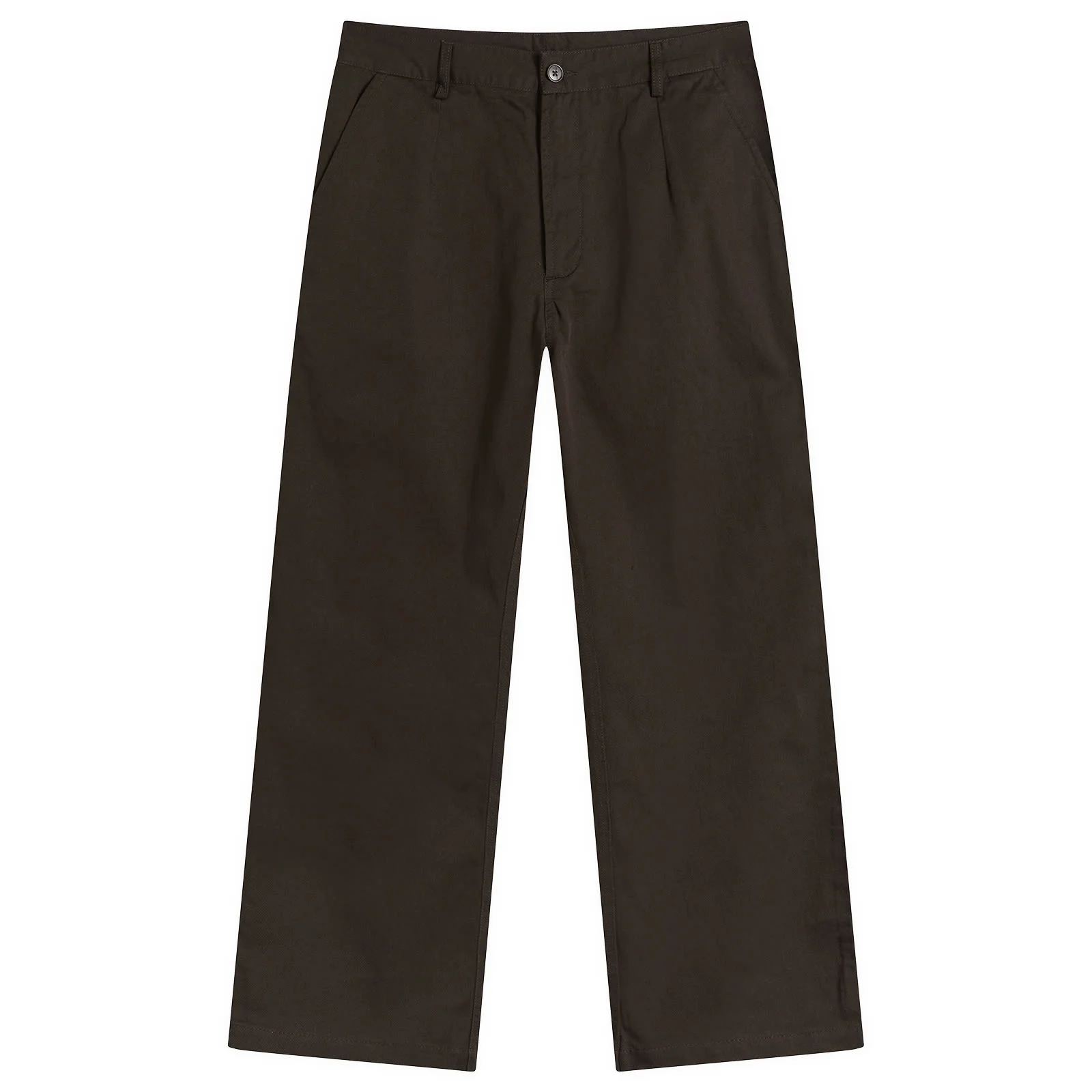 Universal Works Twill Brown Dizzy Trousers - 1