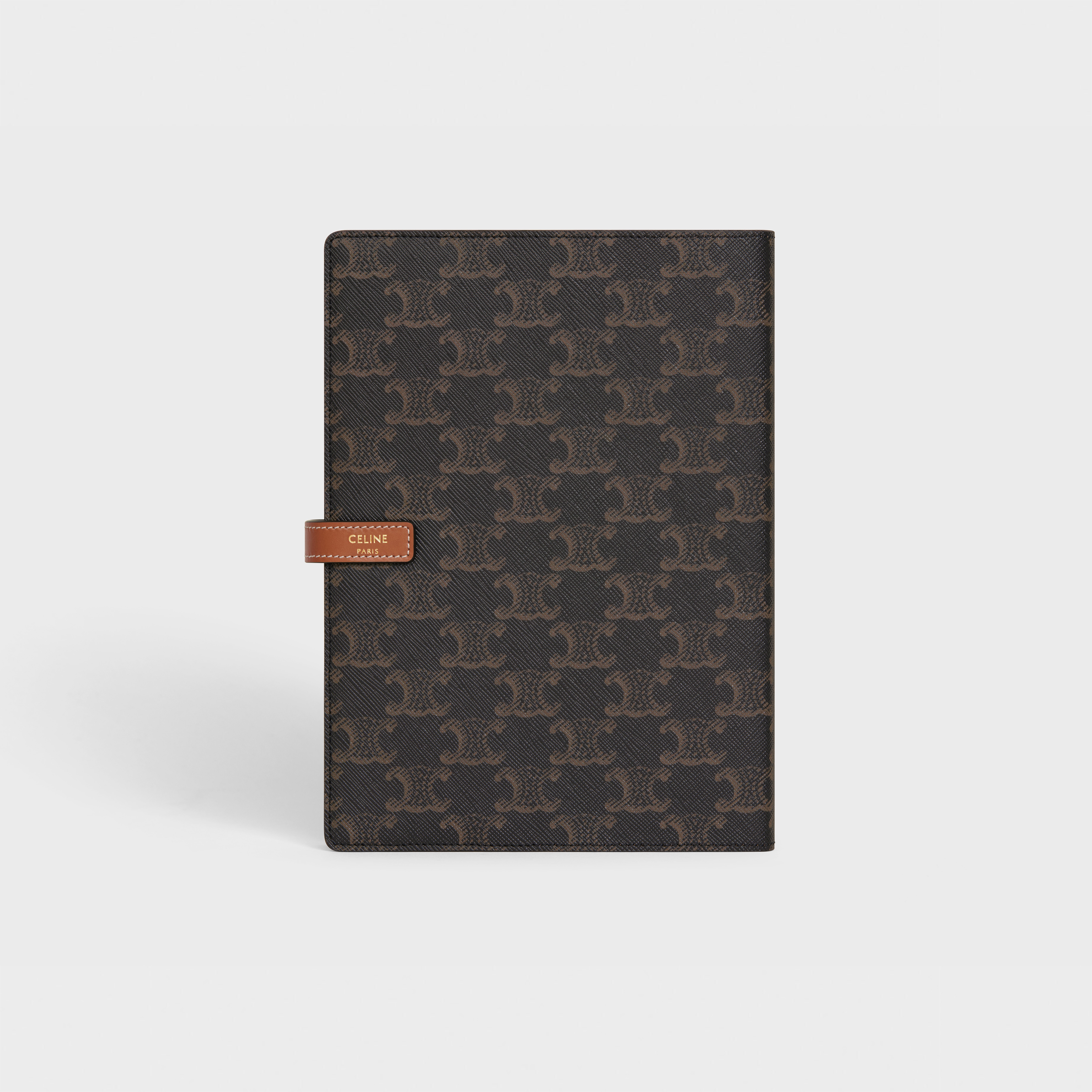 MEDIUM NOTEBOOK COVER IN TRIOMPHE CANVAS AND CALFSKIN - 3