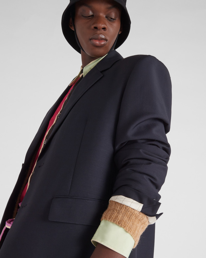 Single-breasted wool and mohair jacket 3