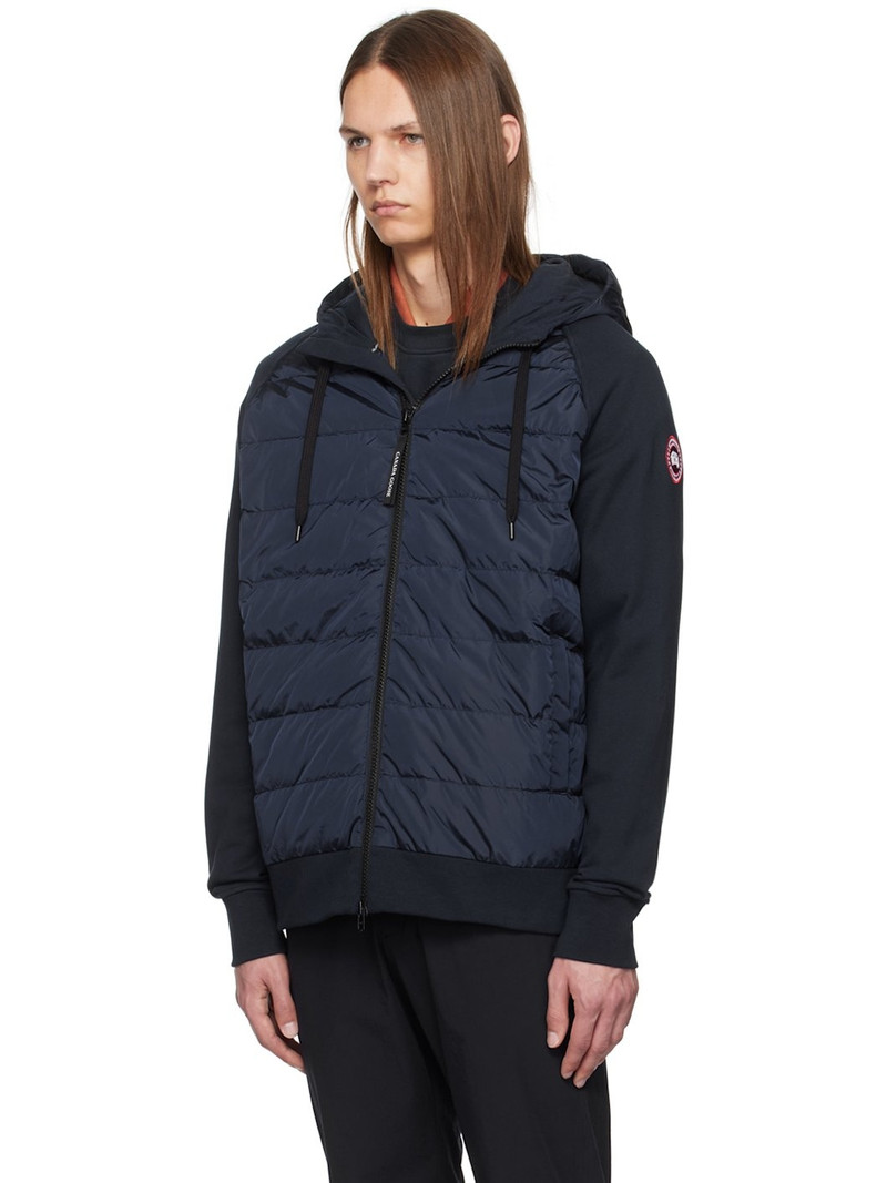 Canada Goose Navy Hybridge Huron Zip Down Jacket outlook