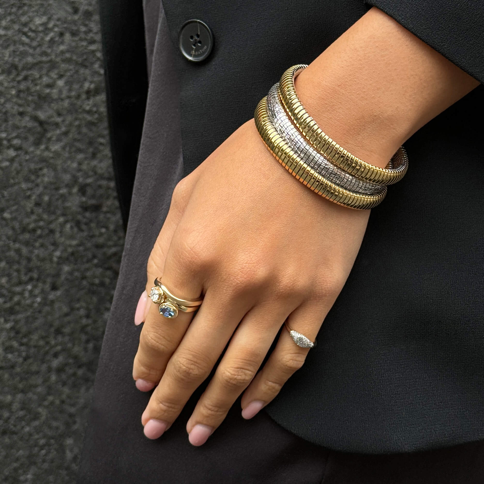 Emerald Bonbon Merge Ring - 16