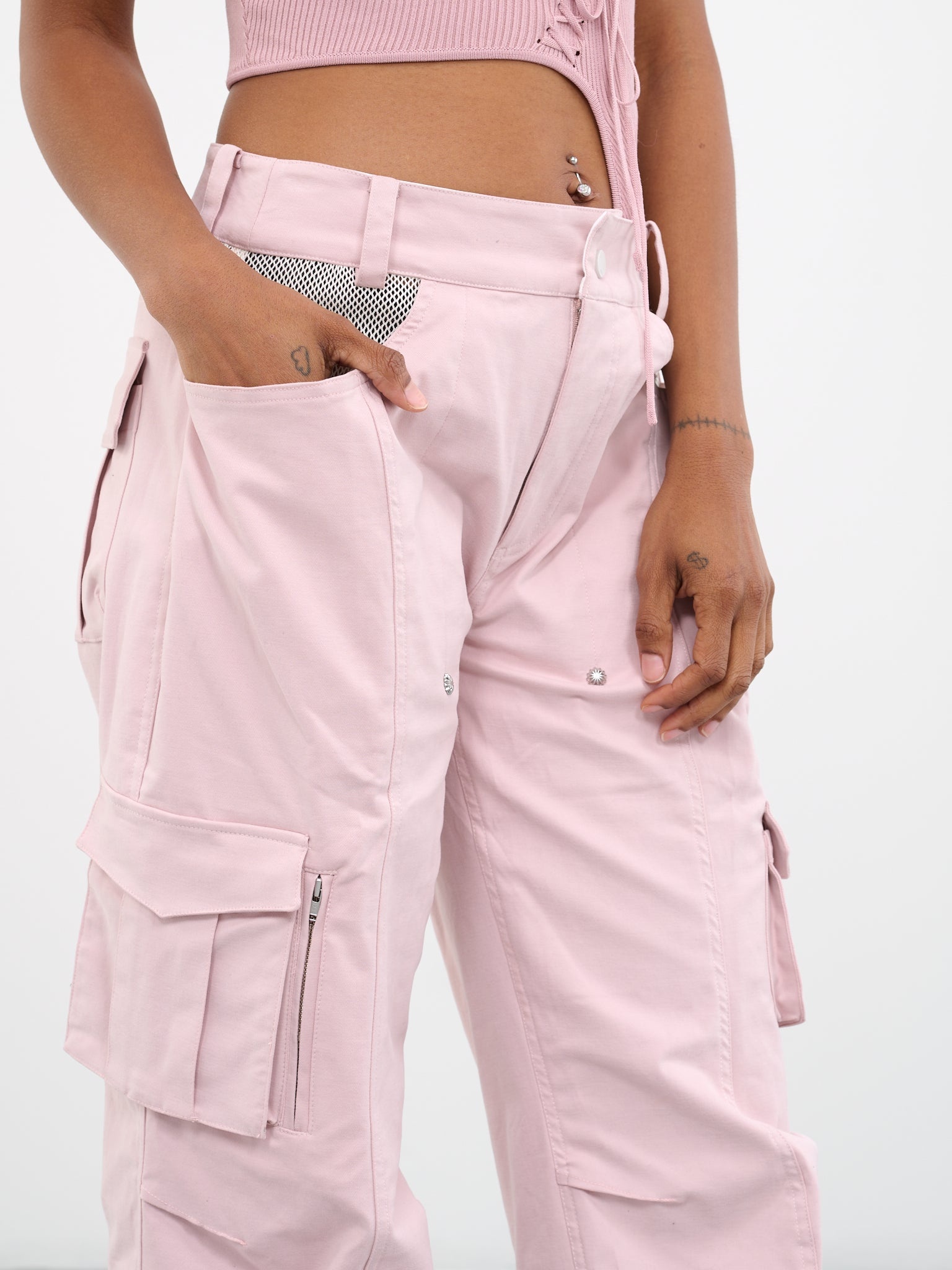 Patchwork Cargo Pants - 4