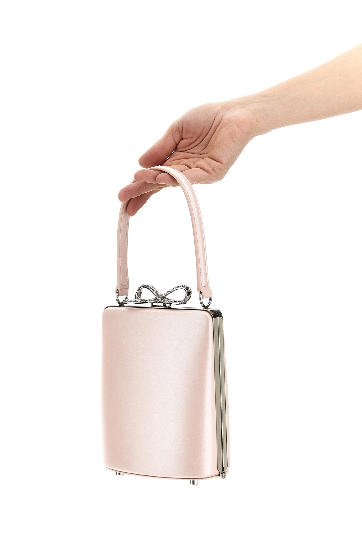 'Pink Leather Mini Bow' handbag - 2