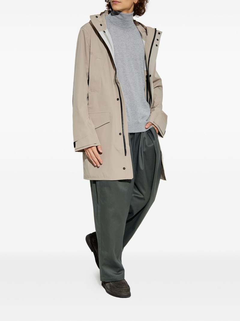 Canada Goose logo-patch parka coat outlook