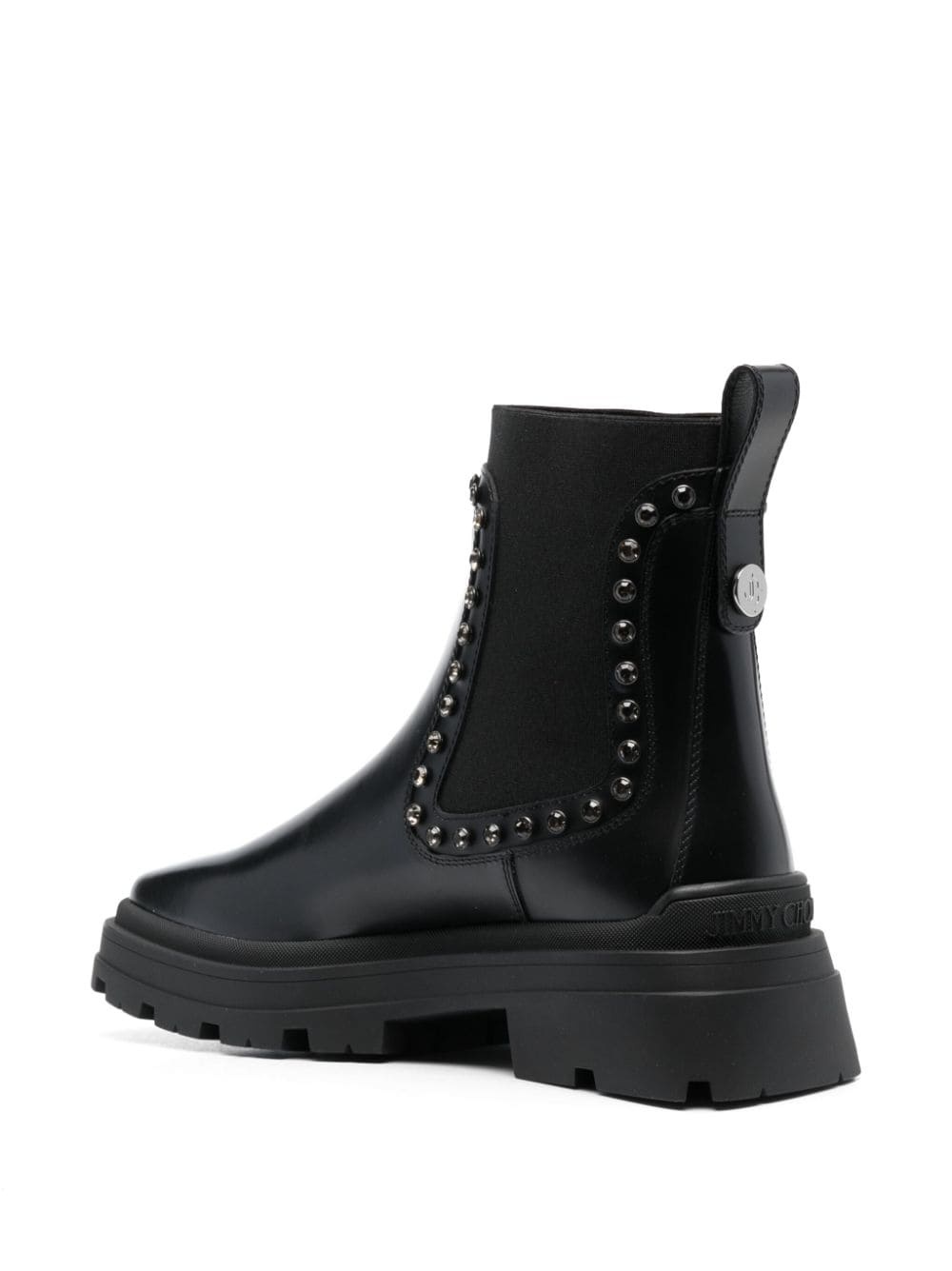 Veronique crystal-embellished leather boots - 3