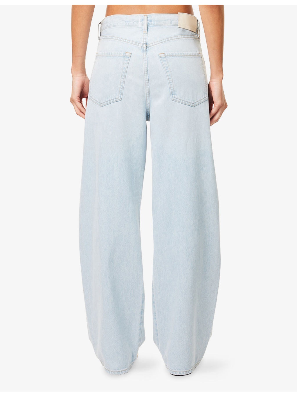 Brynn Drawstring Wide-leg Denim Jeans - 4