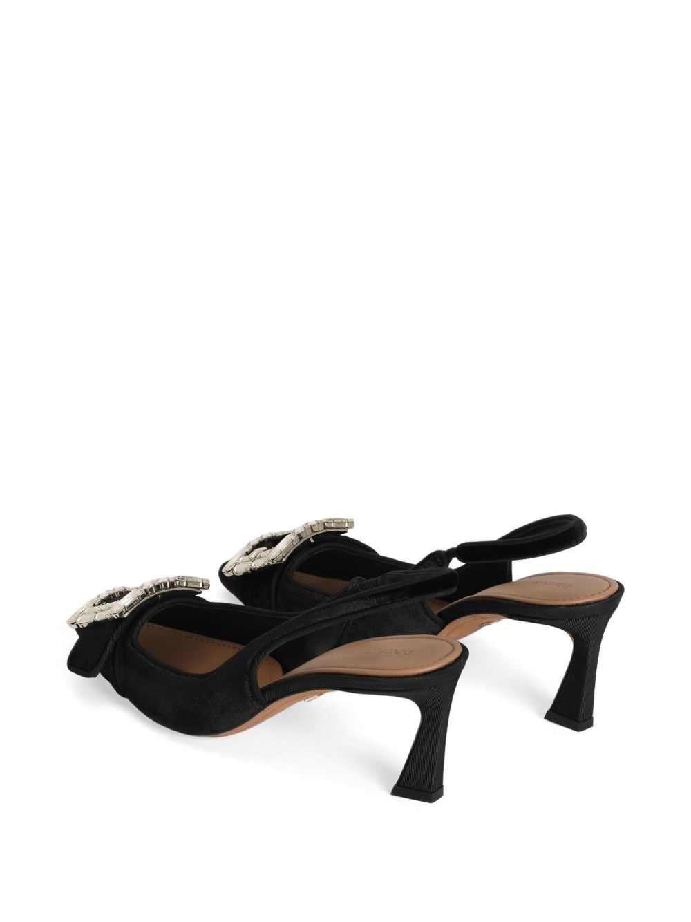 crystal-buckle slingback pumps - 3