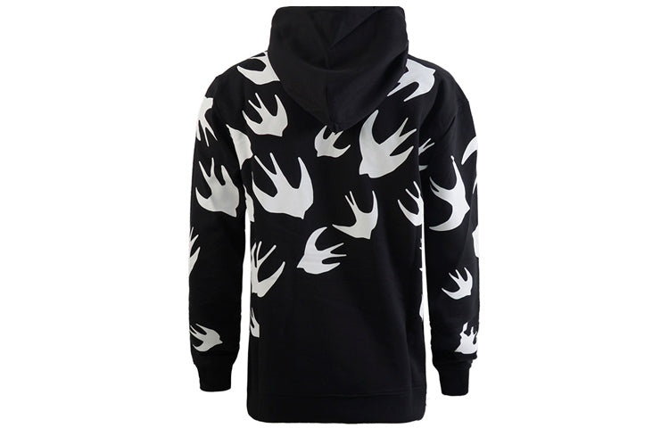 Alexander McQueen Contrasting Colors Pattern Loose Hoodie 'Black' 527546-RLT72-1000 - 2