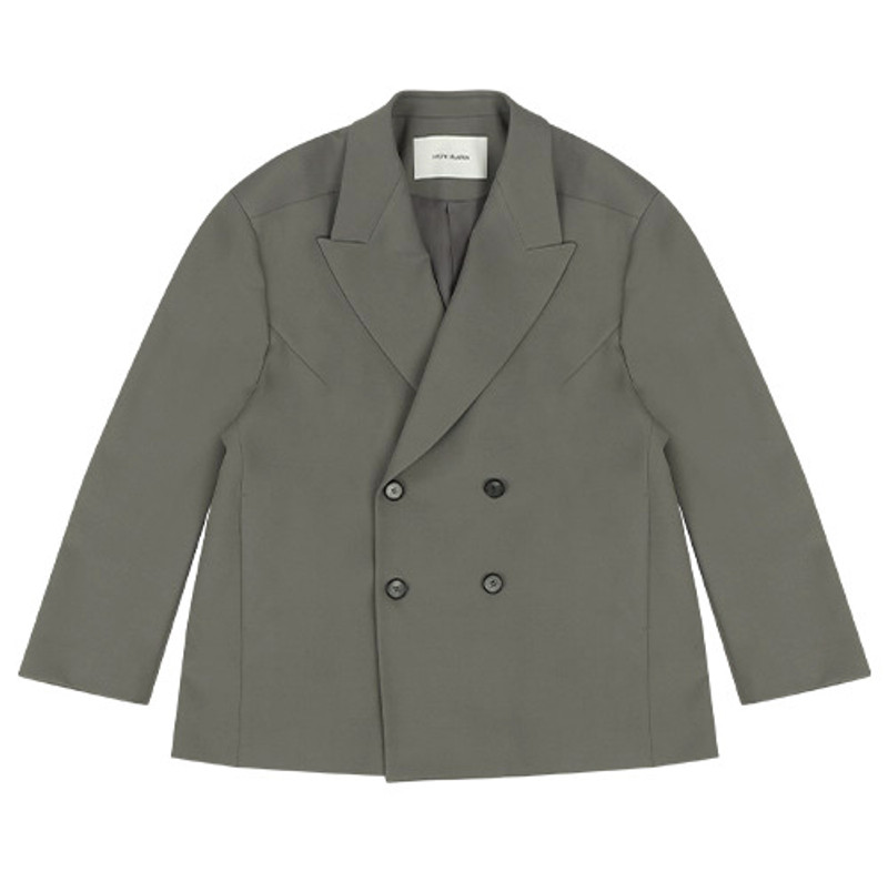 DOUBLE BREASTED BLAZER GRAVEL 1