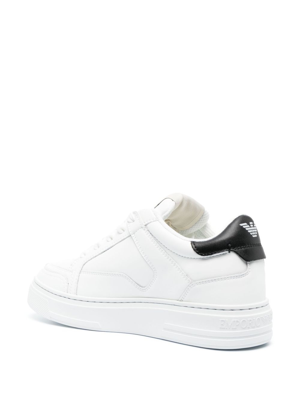 logo-print low-top sneakers - 3