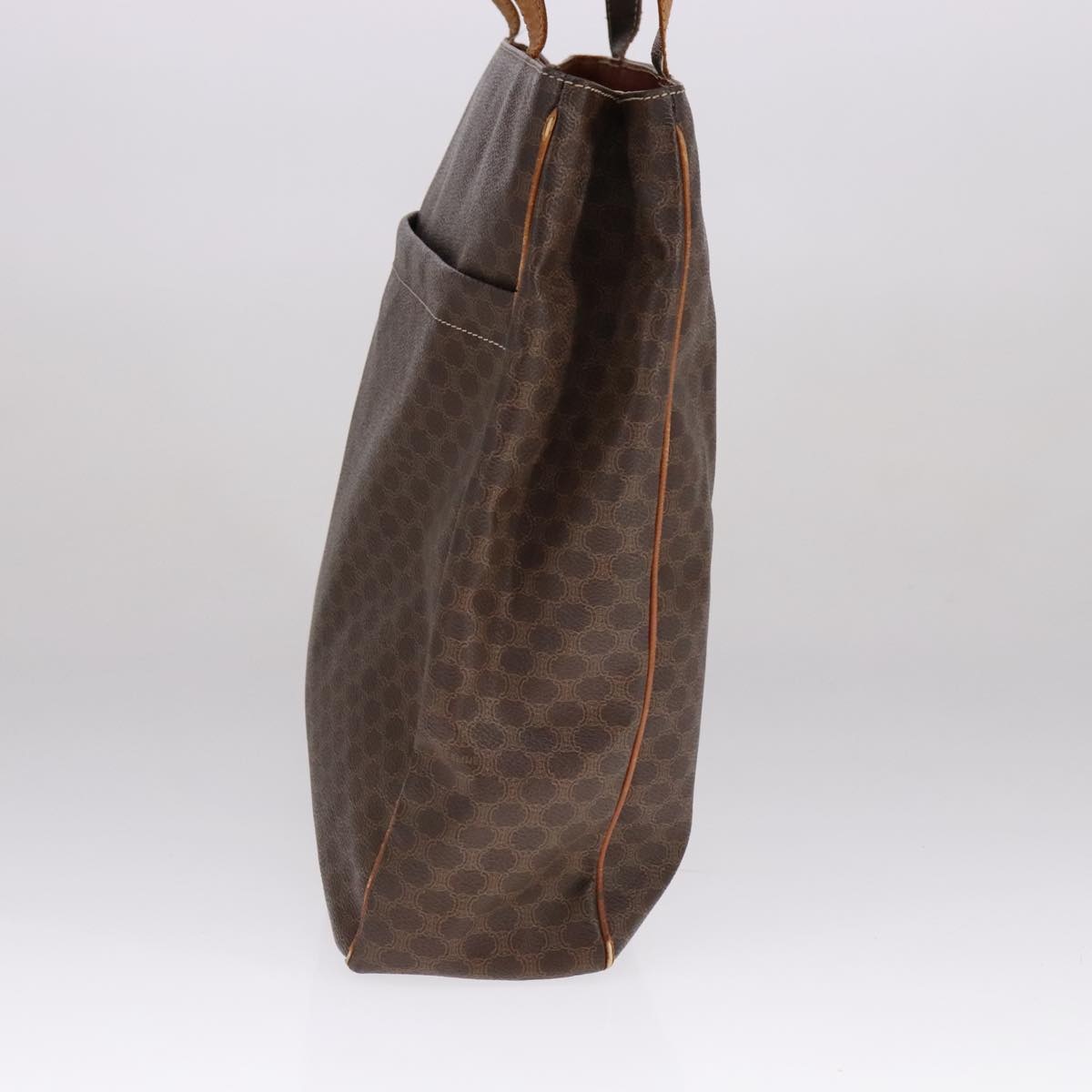 CELINE Macadam Canvas Tote Bag Pvc Brown Gold - 4
