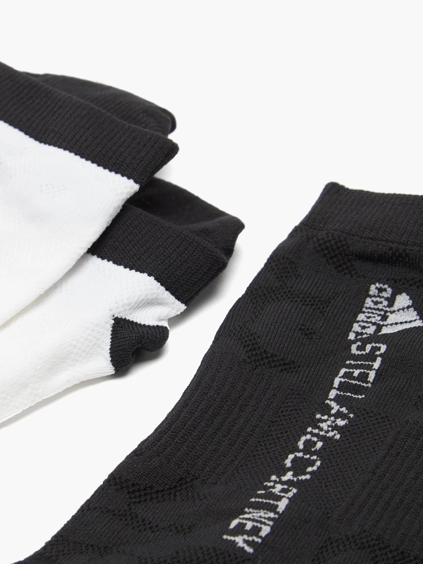 Set of two logo-jacquard jersey hidden socks - 2