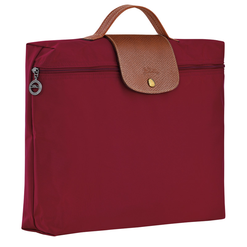 Le Pliage Original S Briefcase Red - Recycled canvas 3