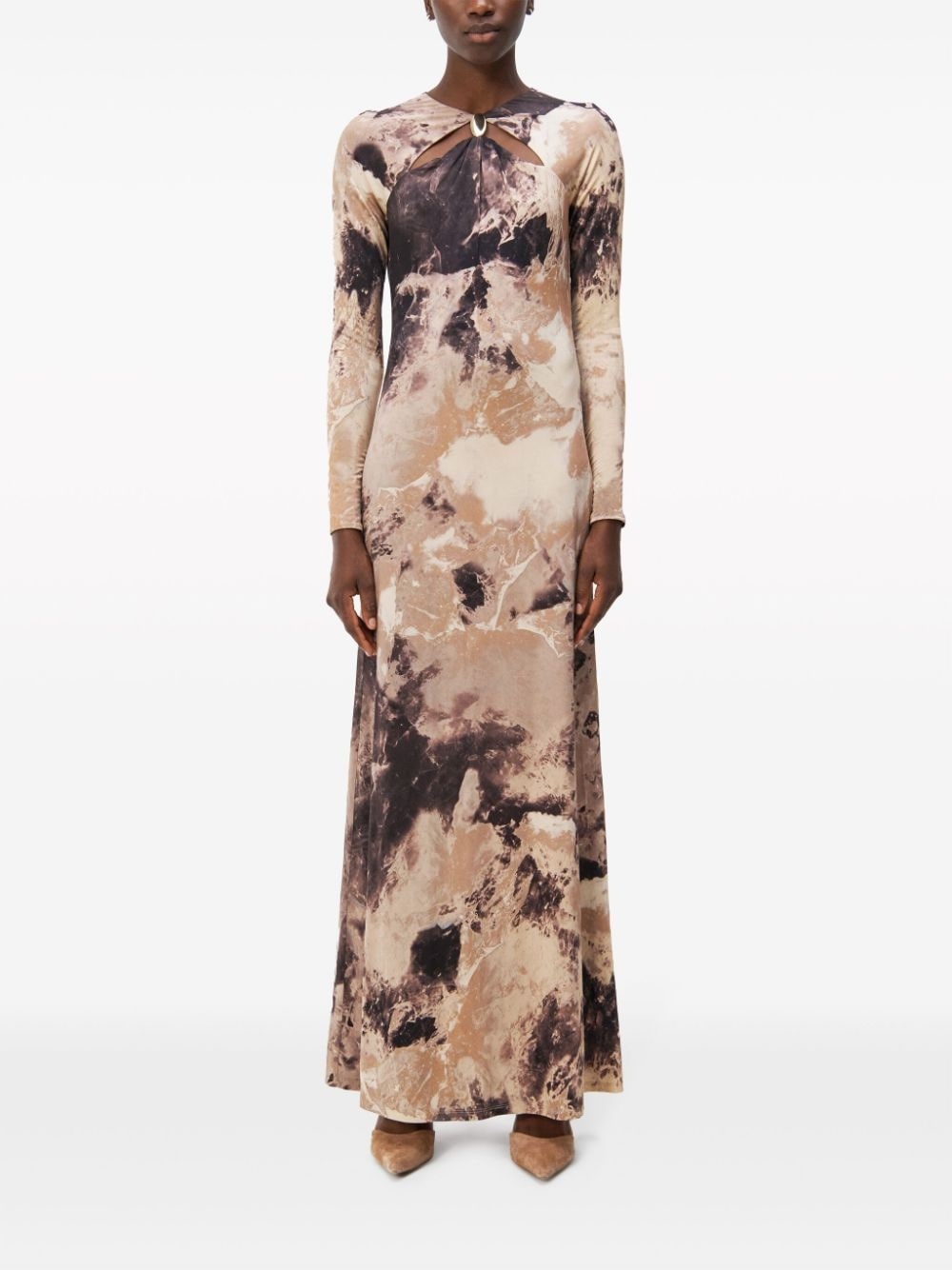 Etta abstract-print long dress - 2