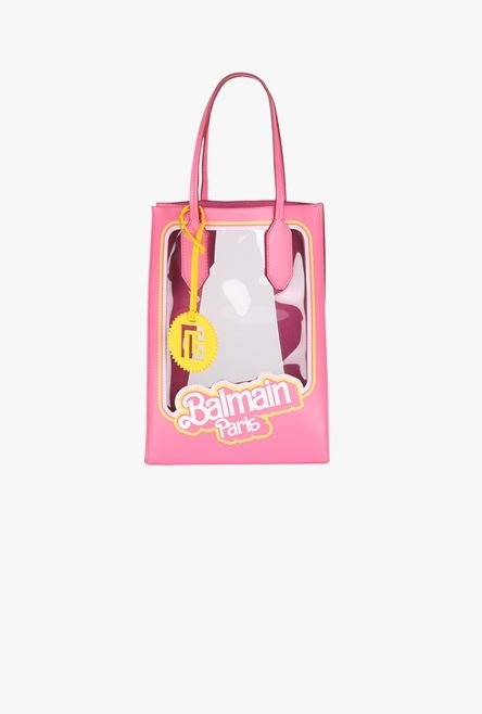 Balmain x Barbie - Pink calfskin Folded Shopping bag - 1