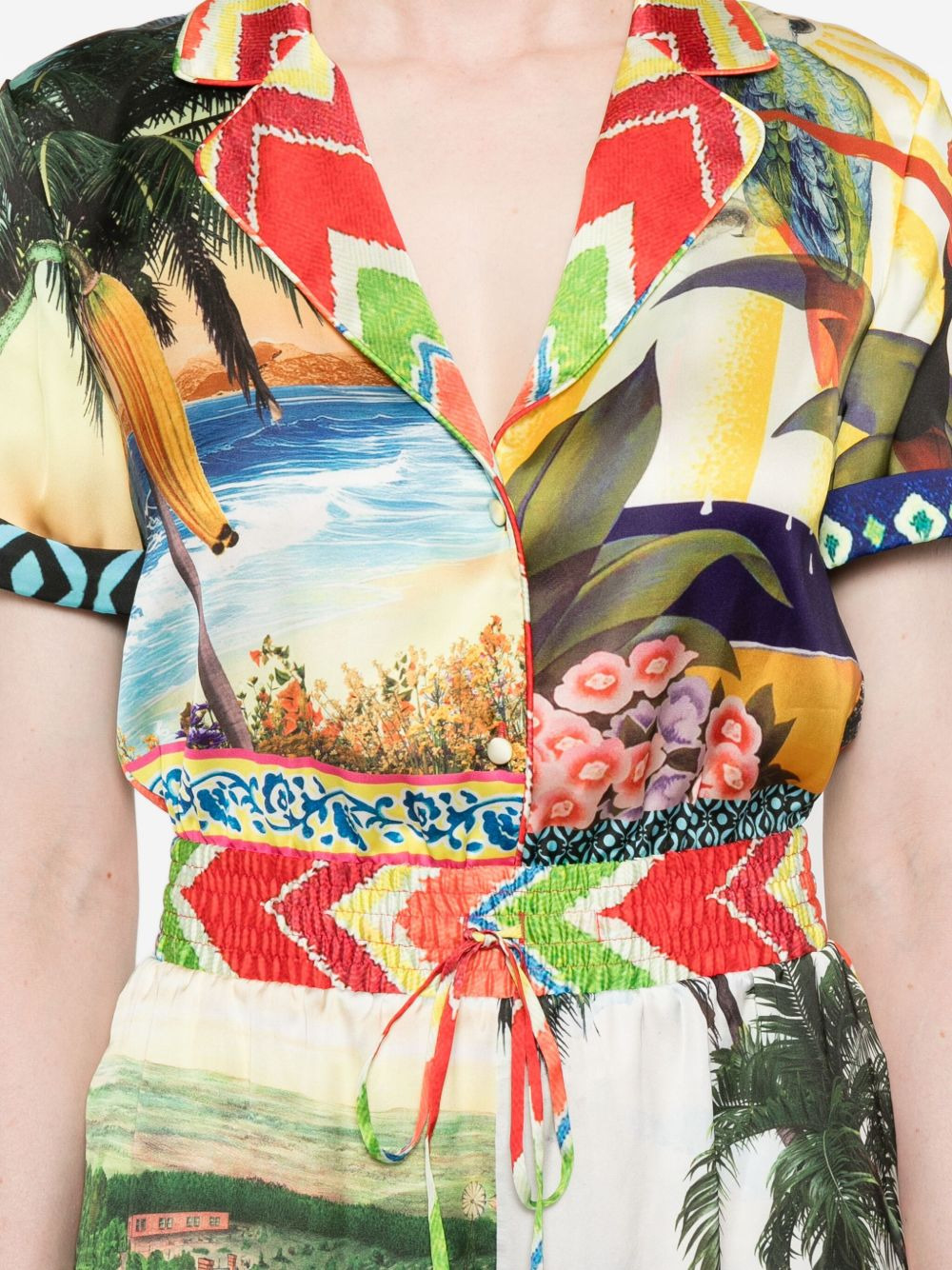 Leighton patchwork print jumpsuit - 5