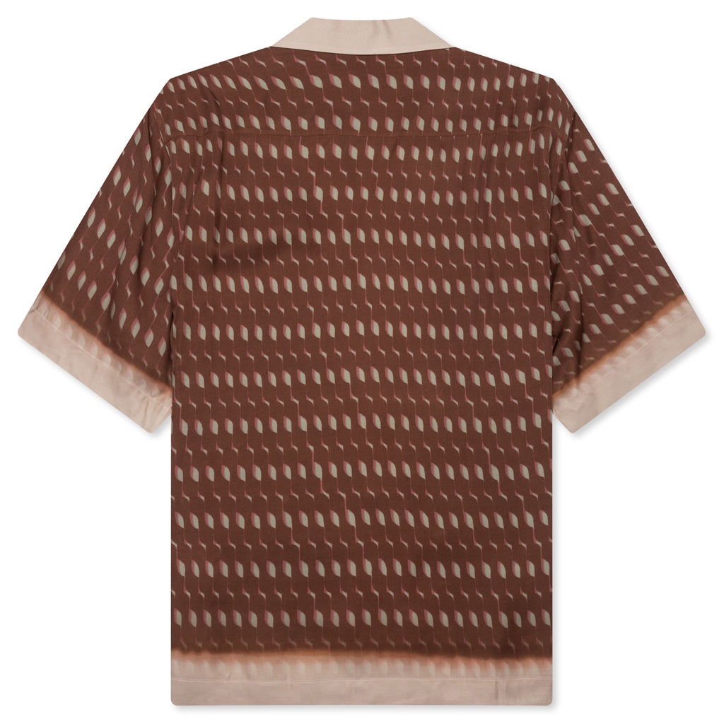 BOXY VISCOSE SHIRT - RUST - 2