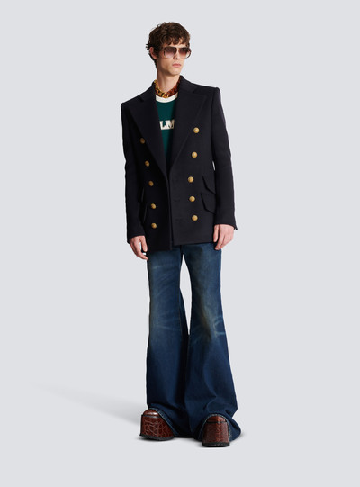 Balmain Short military-style coat outlook
