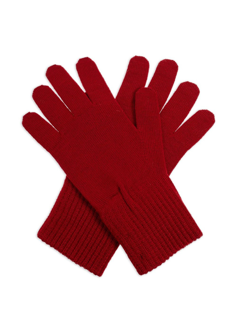 Moschino logo-embroidered wool-blend gloves outlook