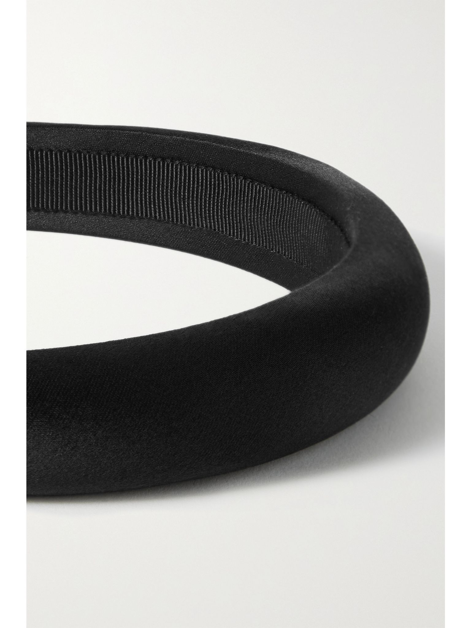+ NET SUSTAIN Tori silk-satin headband Black - 3