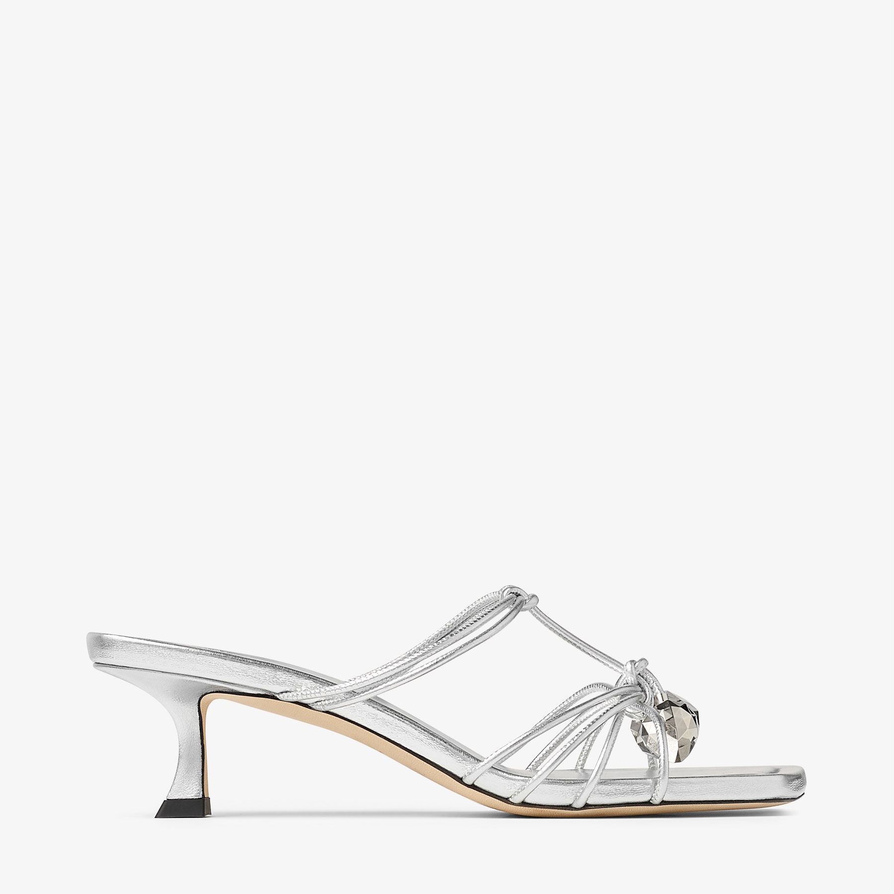 Jemma Mule 50
Silver Nappa Leather Mules - 1