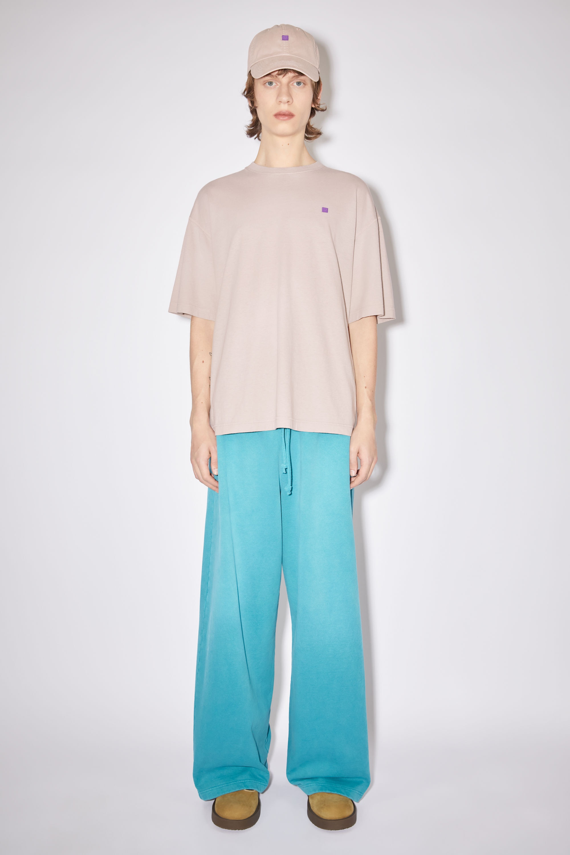 Crew neck t-shirt- Regular fit - Dusty beige - 2