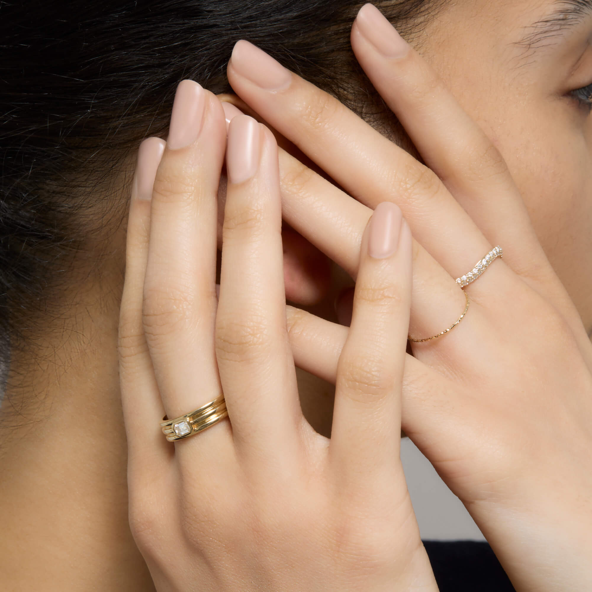 Trio Ridge Diamond Ring - 7