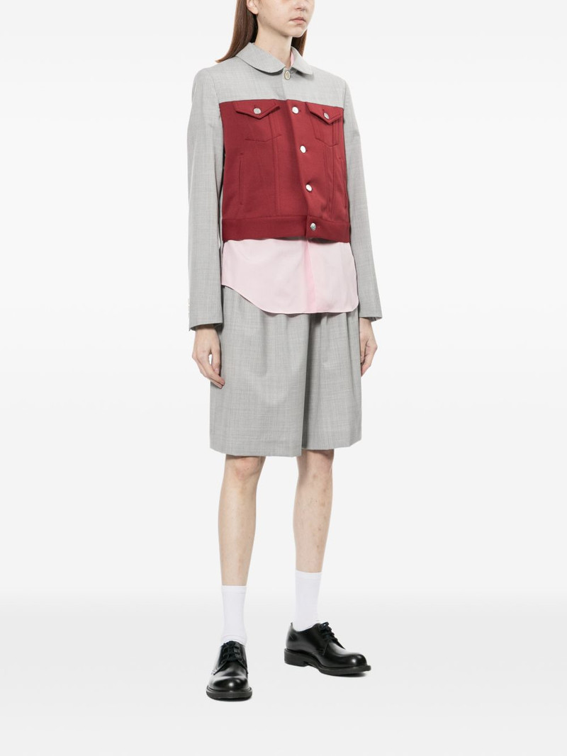 Comme des Garçons GIRL two-tone panelled jacket outlook