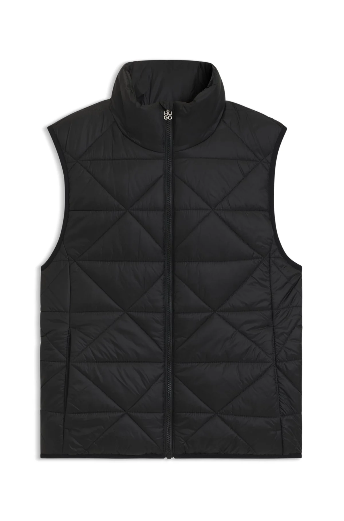 PADDED GILET WITH TRIANGLE QUILTING - 1