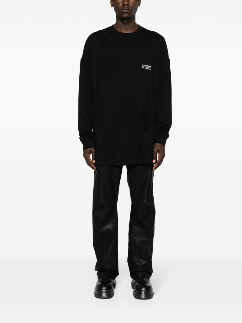 MM6 Maison Margiela Numbers-motif cotton T-shirt outlook