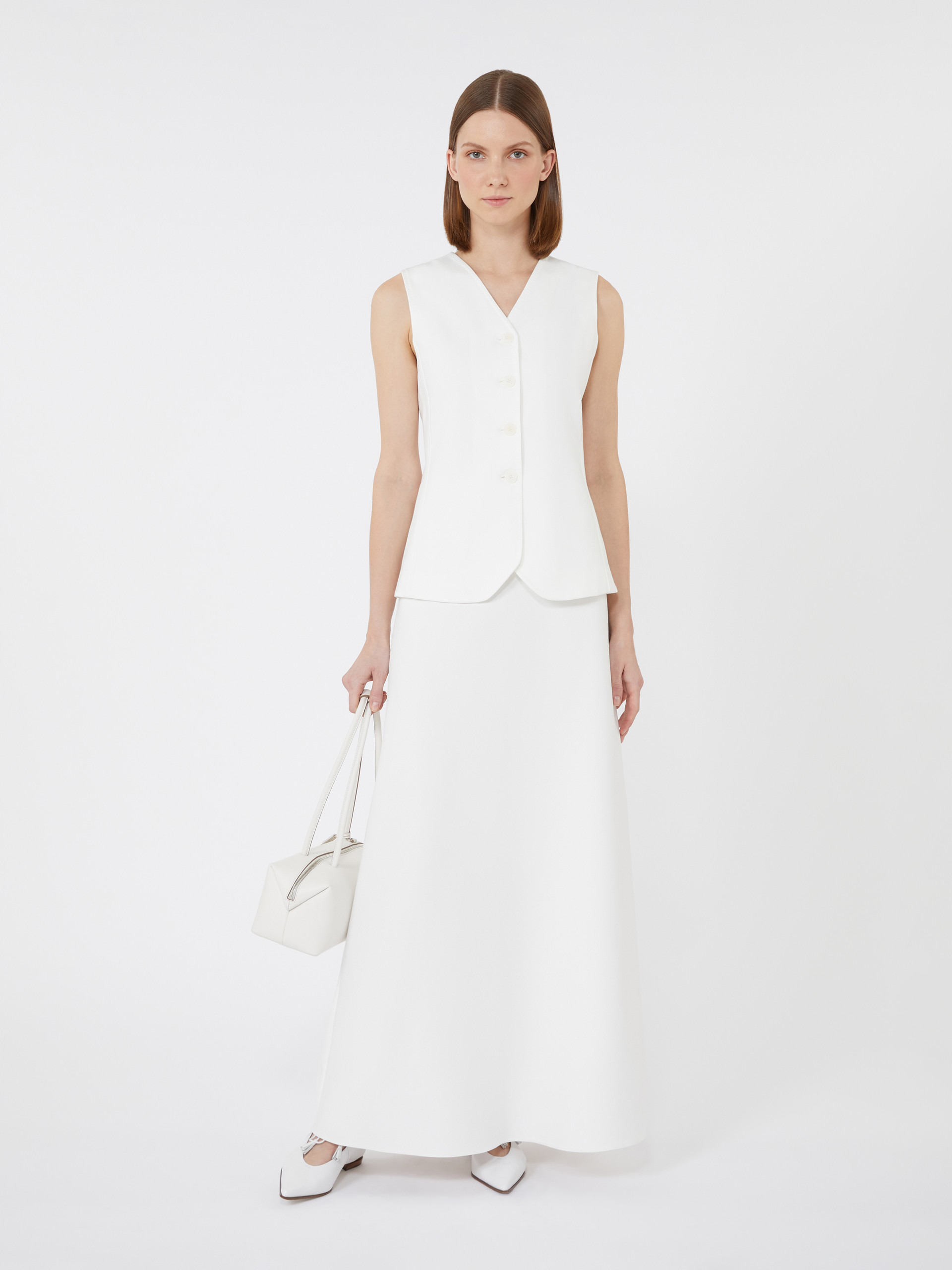 VERNICE Long compact jersey skirt - 2