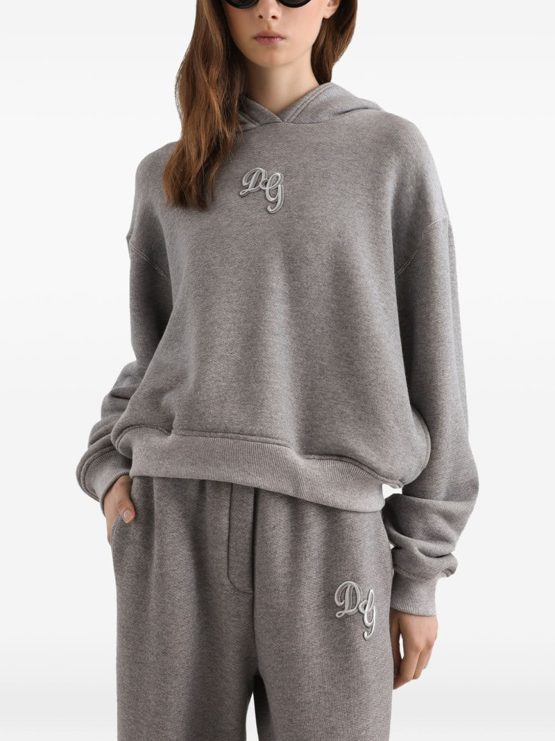 logo-embroidered hoodie 4