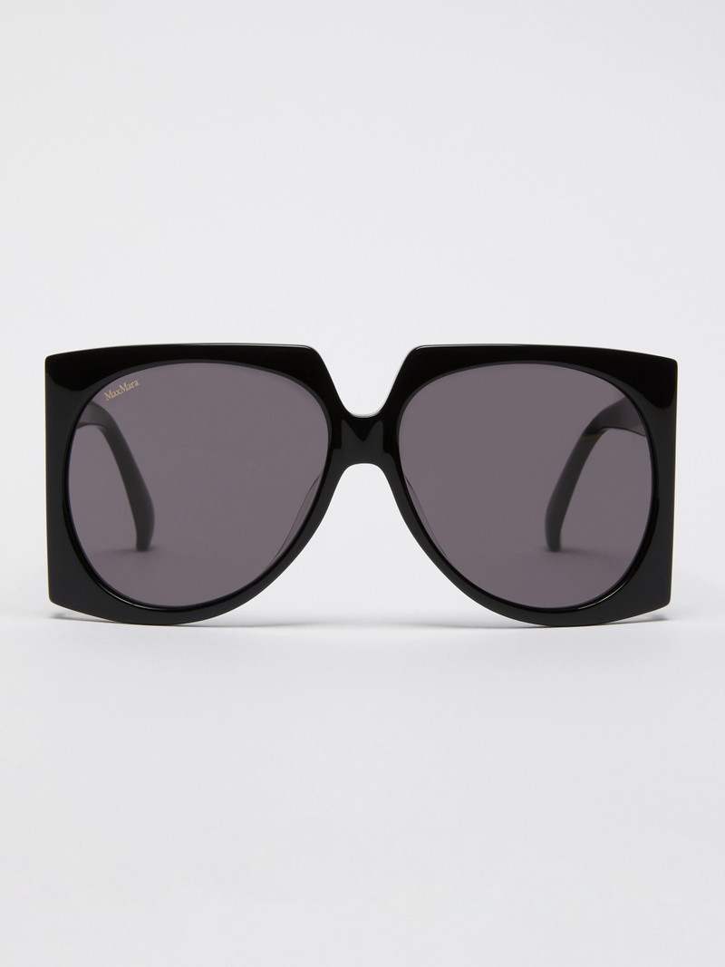 ANNE Oversized square sunglasses - BLACK 1