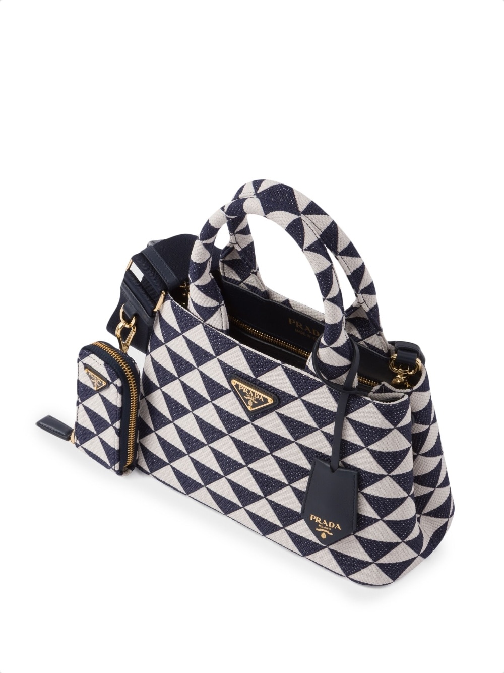 Prada Symbole printed nylon tote bag - 4