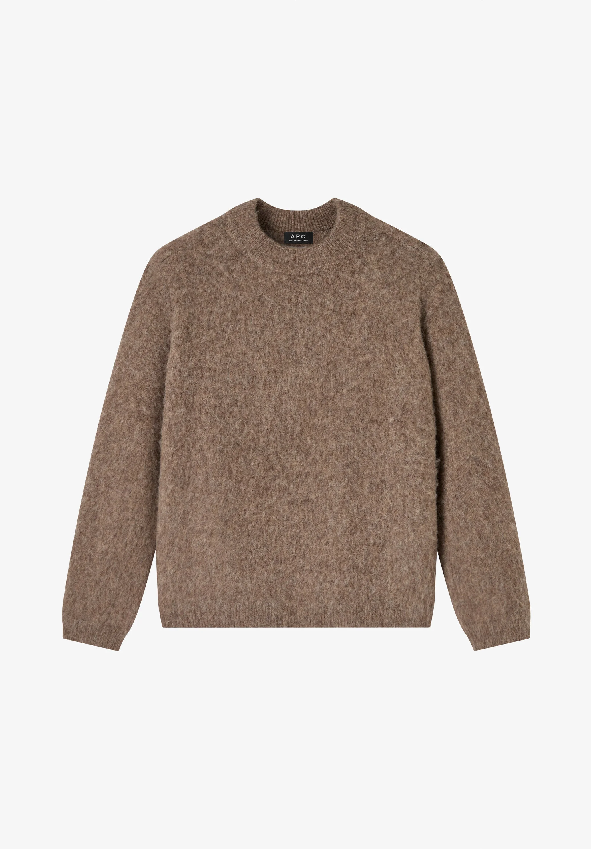 DYLAN SWEATER - LOOSE-FIT TAUPE BROWN SWEATER - 1
