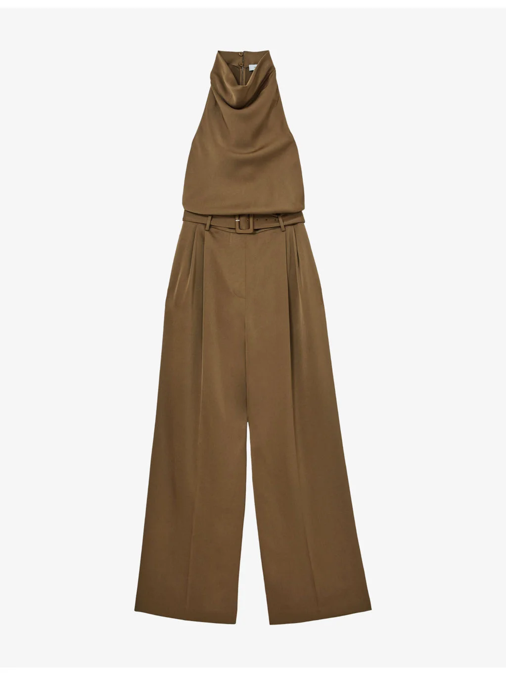 Erica Cowl-Neck Satin Occasion Jumpsuit - 1