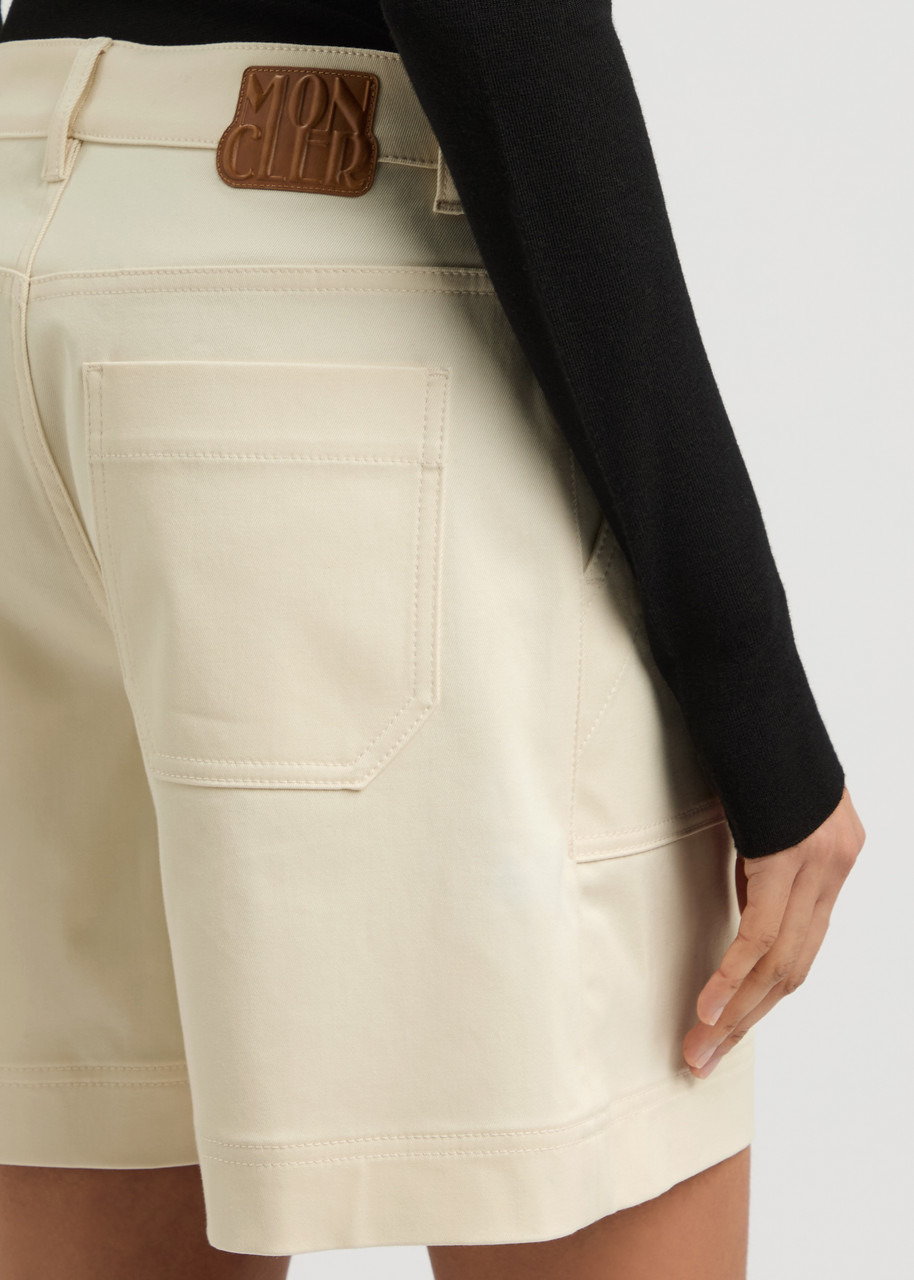 Moncler Stretch-cotton Twill Shorts - 5