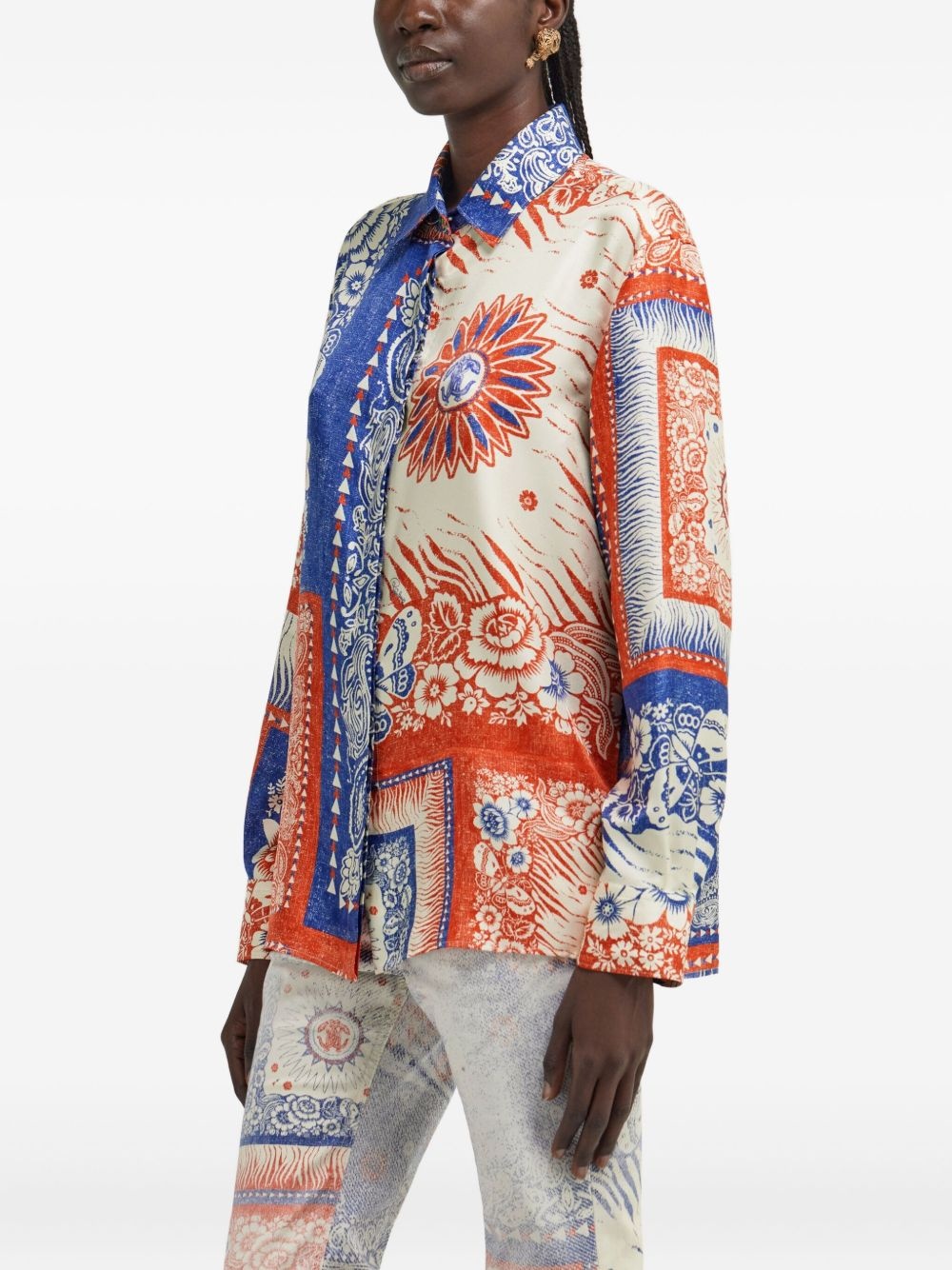 bandana-print shirt - 4