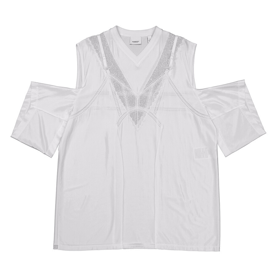 Burberry Reconstructed Lace Panel T-Shirt Dress - 5