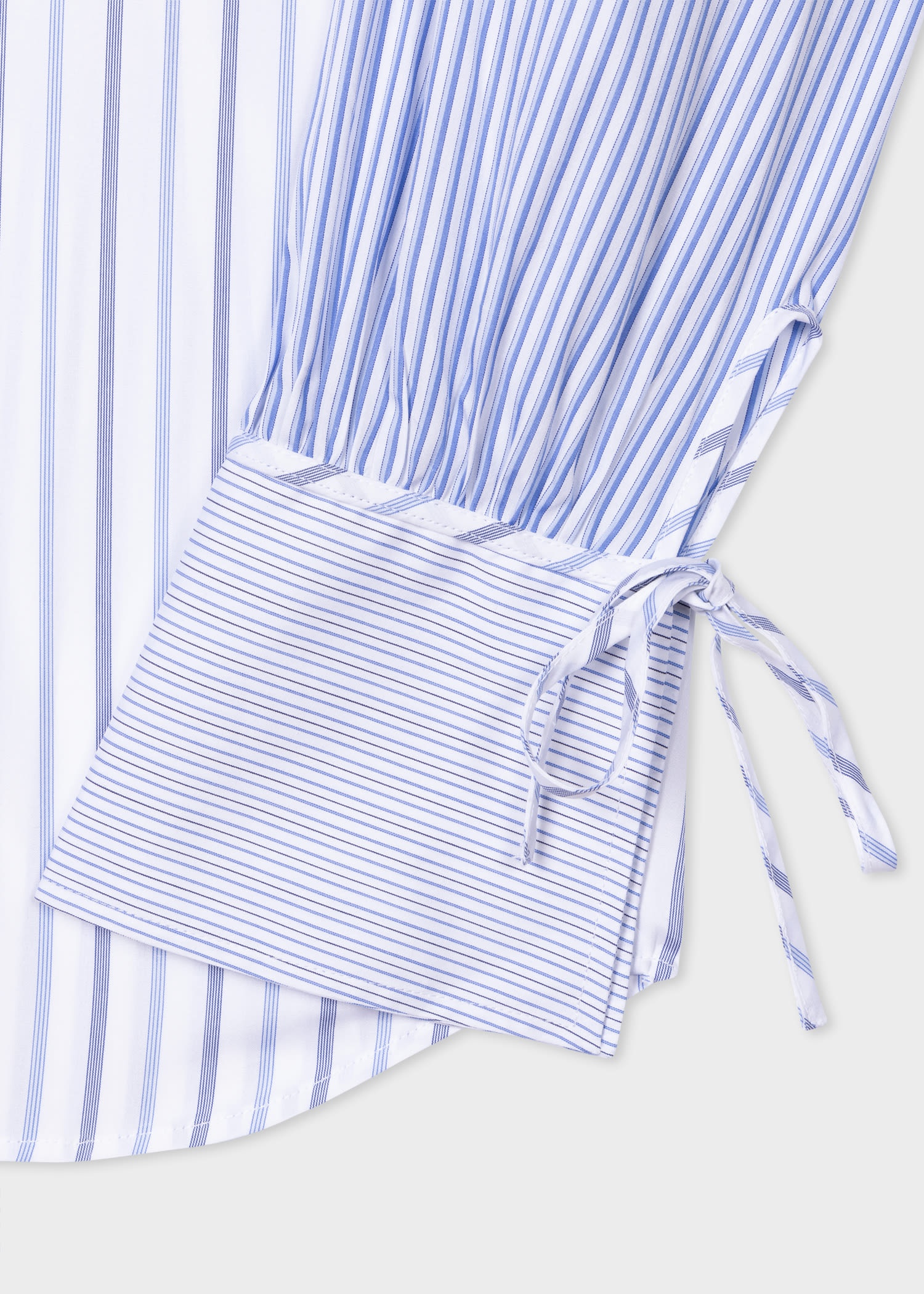 Blue Contrasting Stripes Shirt - 2
