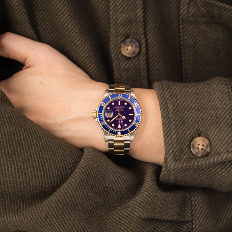 Rolex Submariner 16613 Two Tone Blue - 6