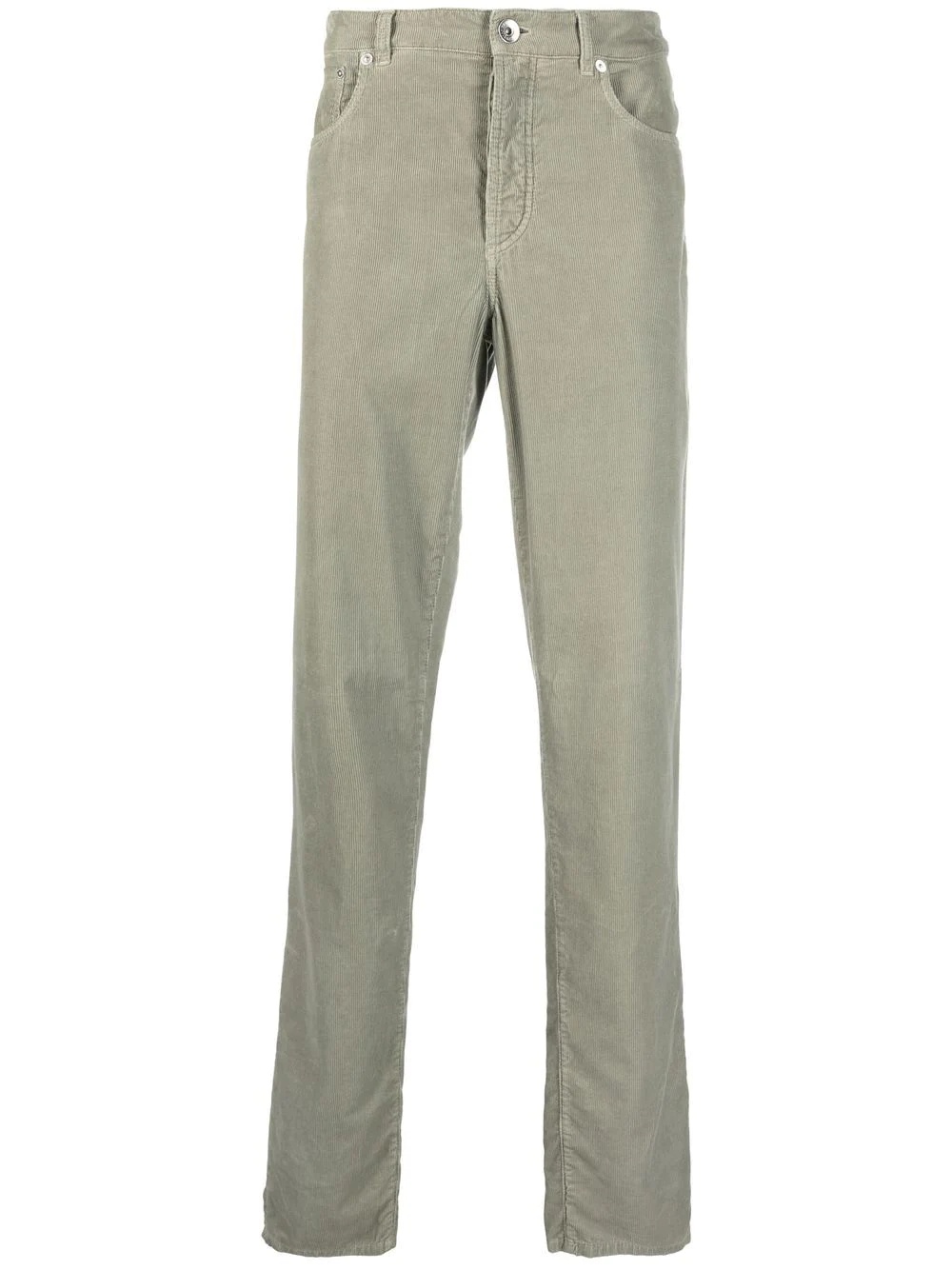 straight-leg corduroy trousers - 1