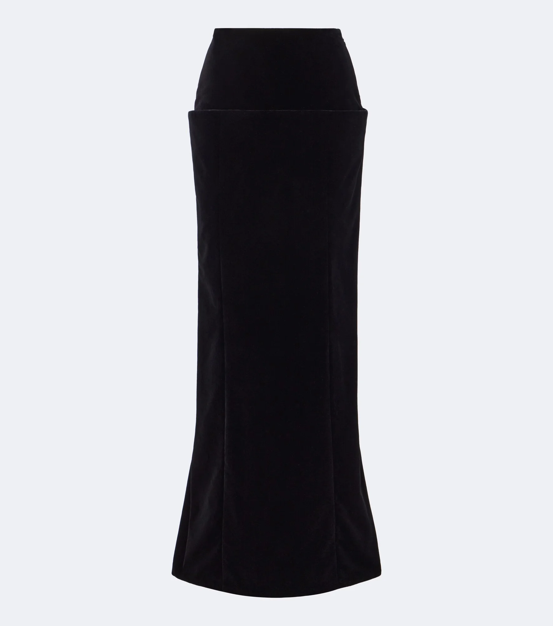 Cotton velvet maxi skirt - 1
