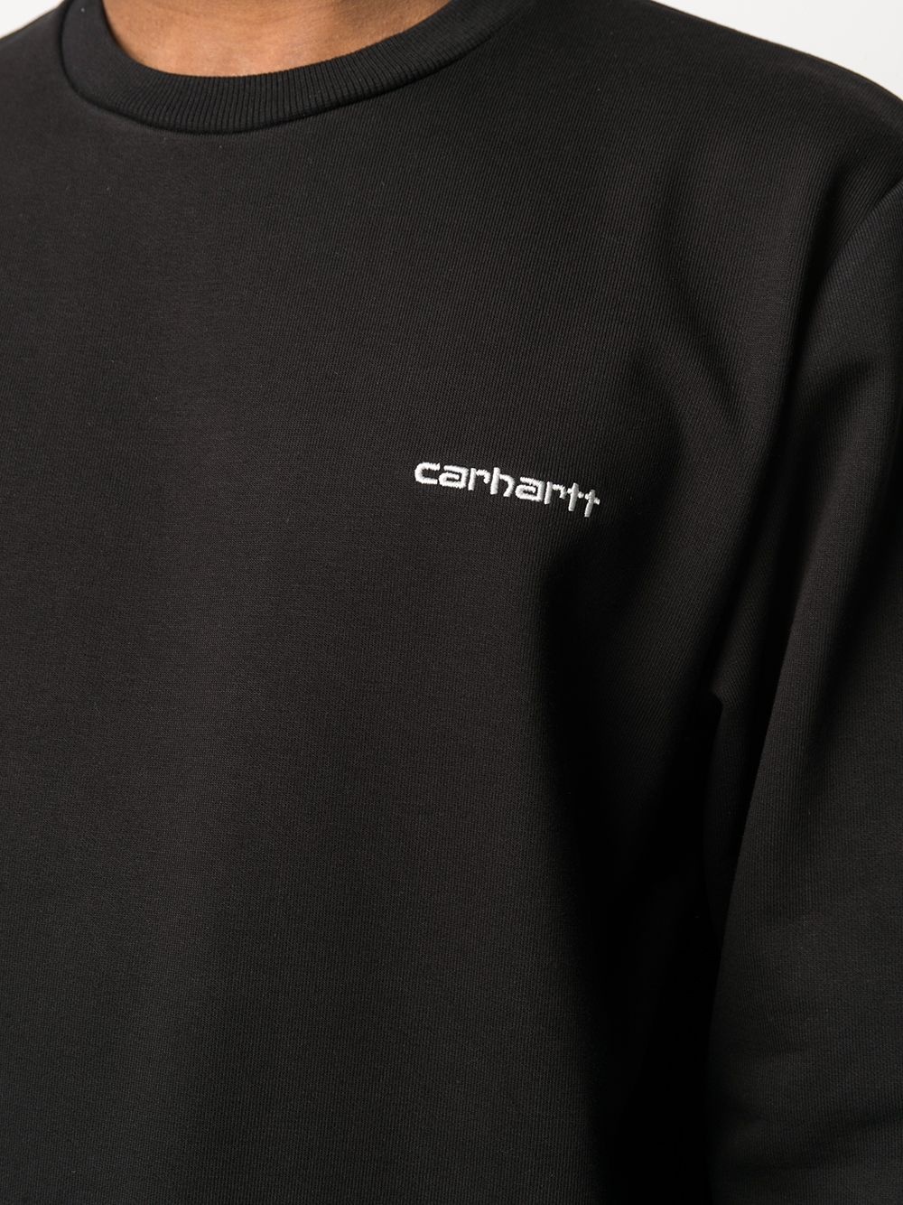 embroidered logo sweatshirt - 5